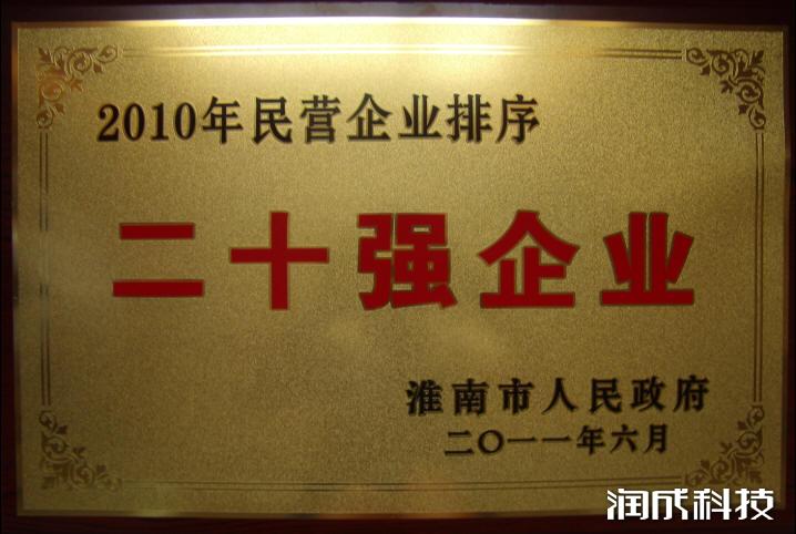 2010年20強(qiáng)企業(yè)